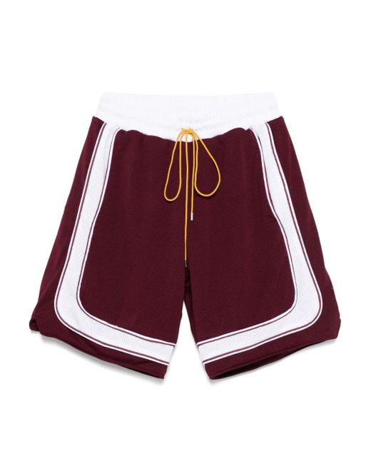 Shorts Sportivi Con Coulisse di Rhude in Red da Uomo