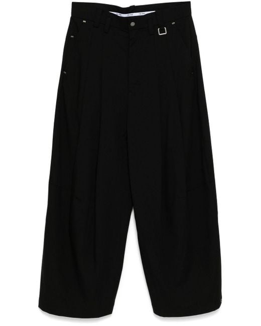 TEAM WANG design Black Choices Pleated Trousers