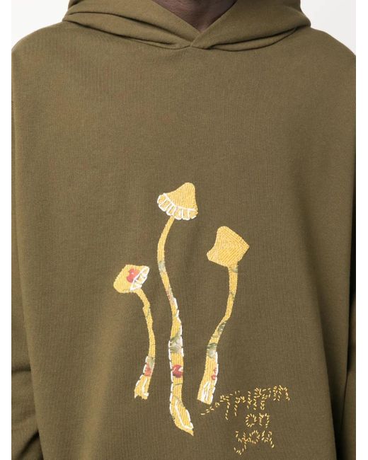 Maison Margiela Green Mushroom Hooded Sweatshirt for men