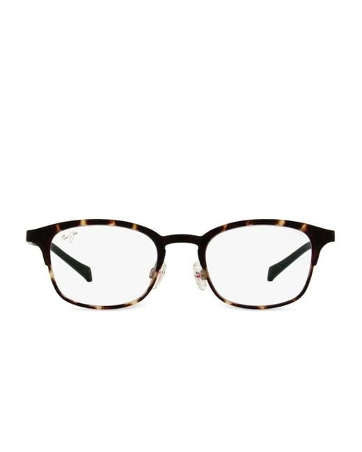 Maui Jim Green Rectangle-Frame Glasses