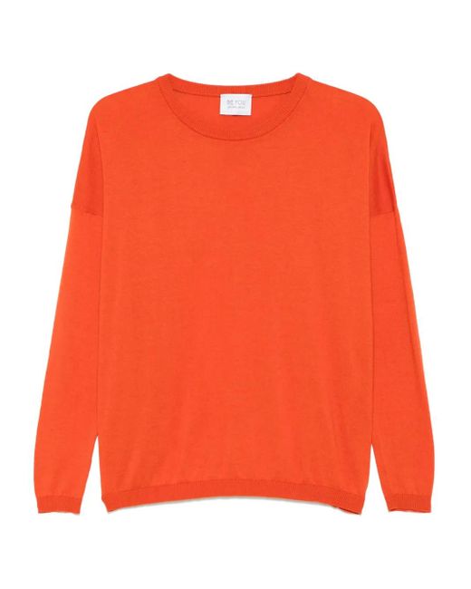 Be You Trui Met Ronde Hals in het Orange