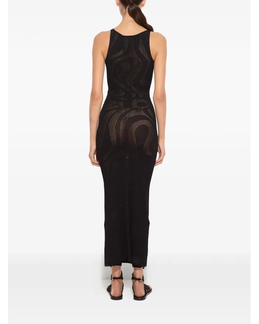 Emilio Pucci Black Seamless Fitted Dress