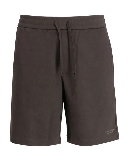 ARMANI EXCHANGE Gray Short À Lien De Resserrage for men