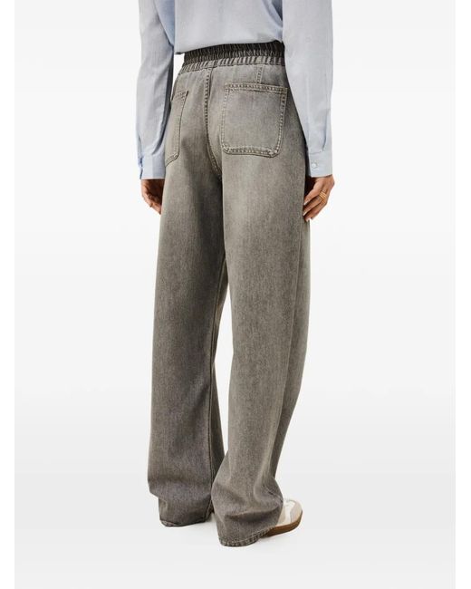 Ba&sh Gray Drawstring Trousers
