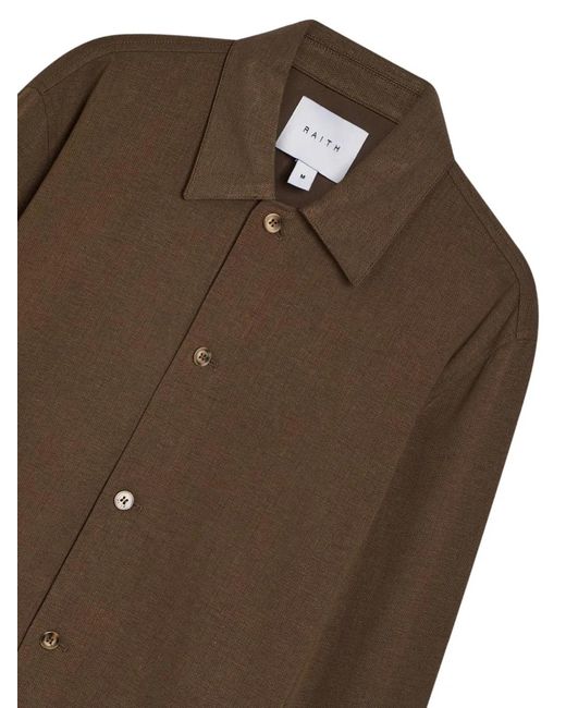 Raith Brown Geneva Shirt Jacket for men