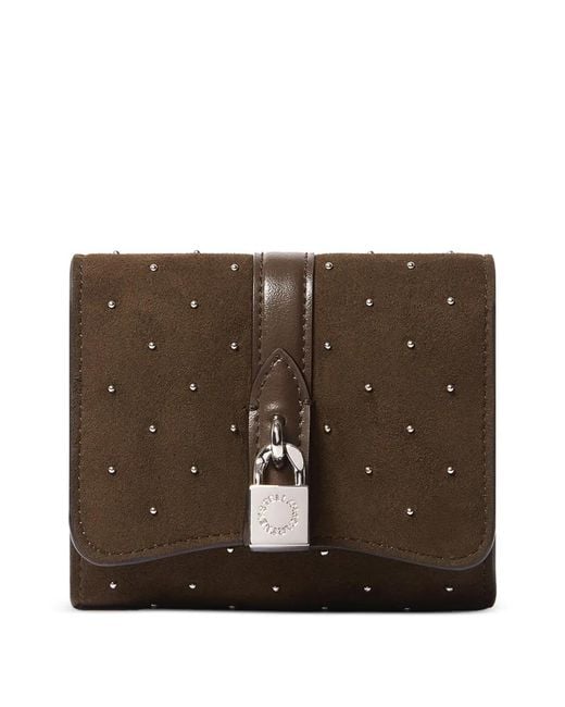 Stella McCartney Brown Stud-Embellished Wallet