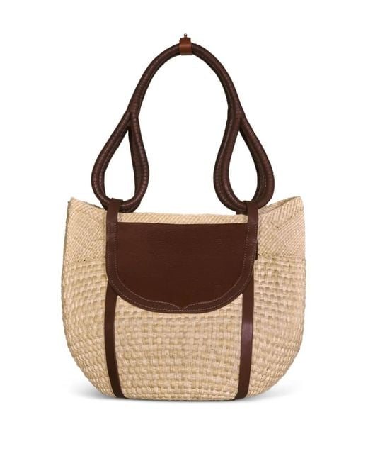 Johanna Ortiz Brown Afterlife Journey Tote Bag