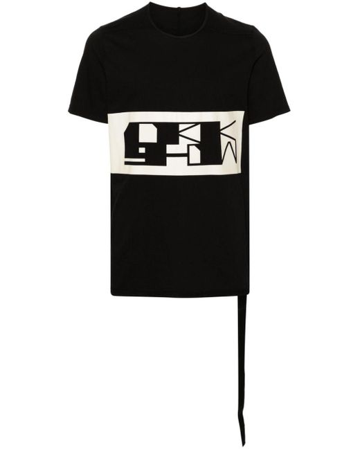 T-shirt Level T di Rick Owens in Black da Uomo