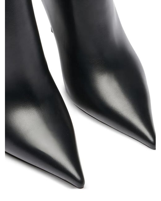 Casadei Black Pointed Toe Heel Boots