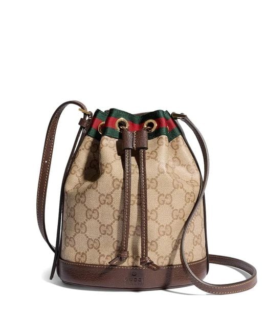 Gucci Natural Gg Supreme Web Bucket Bag