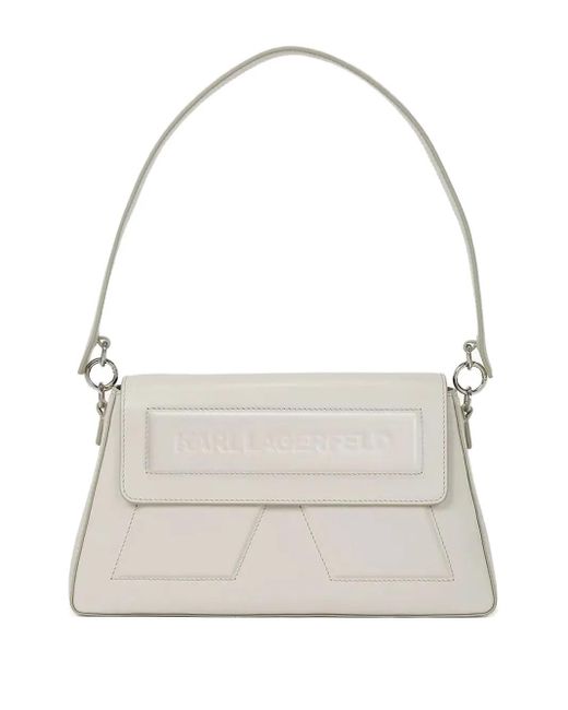 Karl Lagerfeld White Shoulder Bag