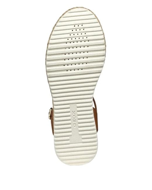 Sandali Eolie Metallizzati di Geox in Brown