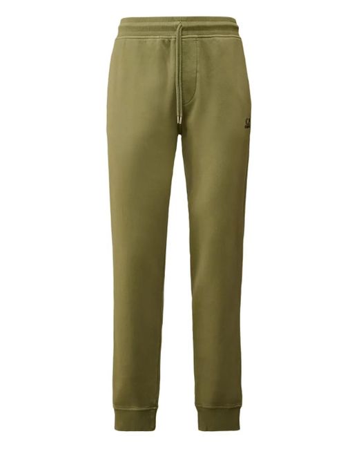 C P Company Green Drawstring-Cuffed Track Pants for men