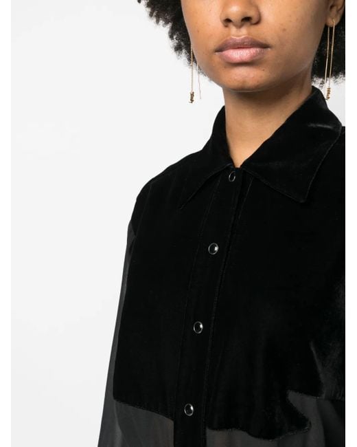 Camicia Con Inserti di Tom Ford in Black