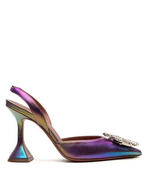 Zapatos Begum con tacón de 90mm AMINA MUADDI de color Purple