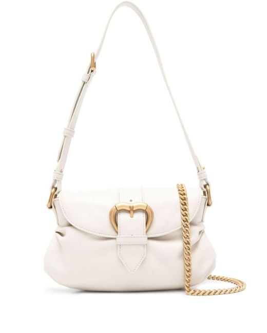 Pinko White Mini Jolene Shoulder Bag