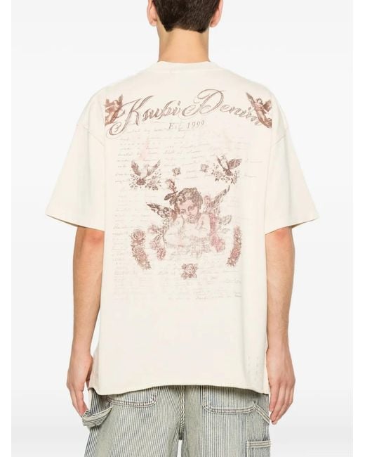 Ksubi White Life Ekcess Logo-Print Short-Sleeve T-Shirt for men