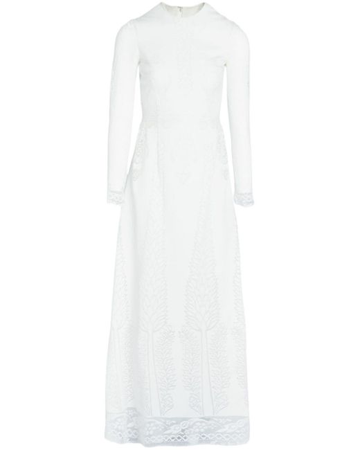 Giambattista Valli White Jardin D'eden Macramé Dress