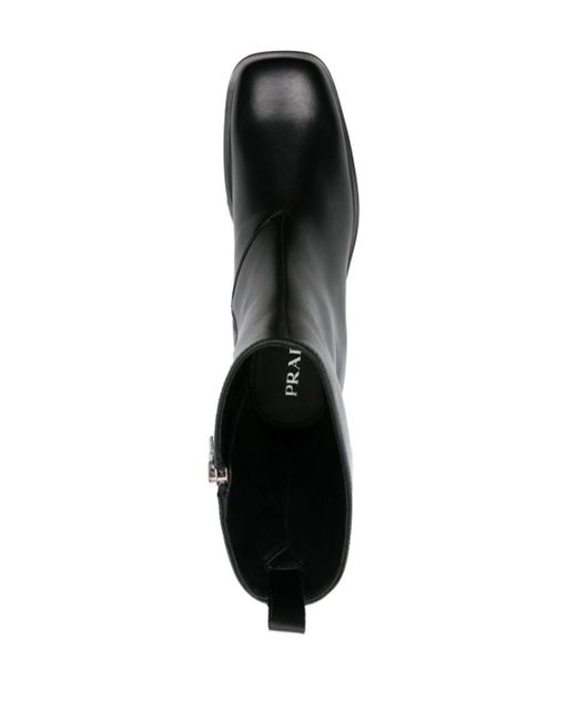 Prada Stiefel mit Logo-Prägung in Black für Herren