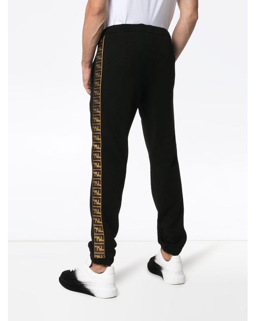 Fendi Logo Stripe Track Pants (FB0461A1BQ), High End designer Men's wear