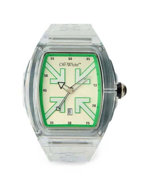 Off-White c/o Virgil Abloh Gray Beat Tonneau 51.5Mm Watch for men