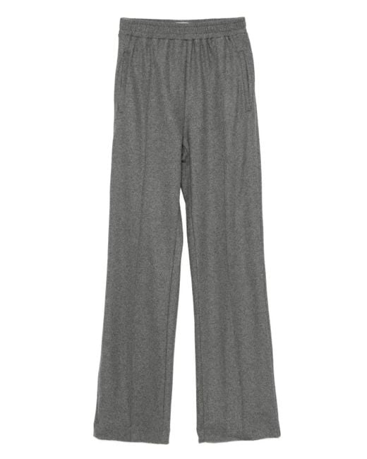 BITE STUDIOS Gray Elasticated-Waist Straight Trousers