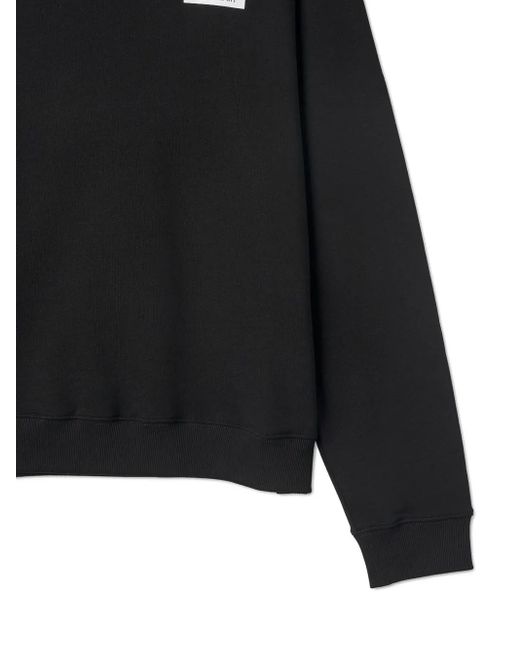 Ih Nom Uh Nit Black Logo-Patch Sweatshirt for men
