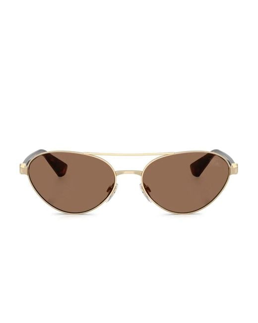 Burberry Brown Pilot-Frame Sunglasses