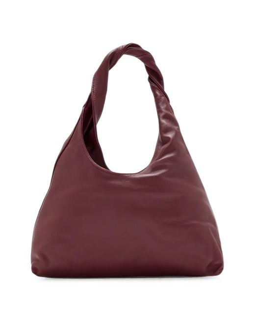 STUDIO AMELIA Purple Siena Mini Leather Tote Bag