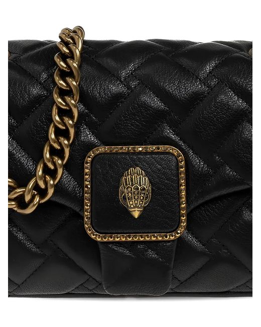 Kurt Geiger Black Pimlico Quilted Chain Shoulder Bag