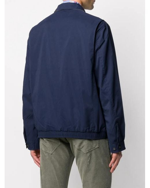 メンズ Polo Ralph Lauren ロゴ ジップアップジャケット Blue