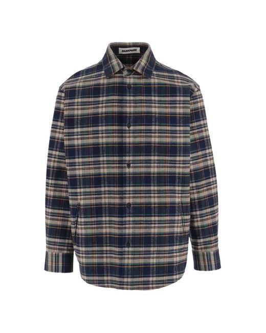 DARKPARK Blue Checked Cotton Shirt for men