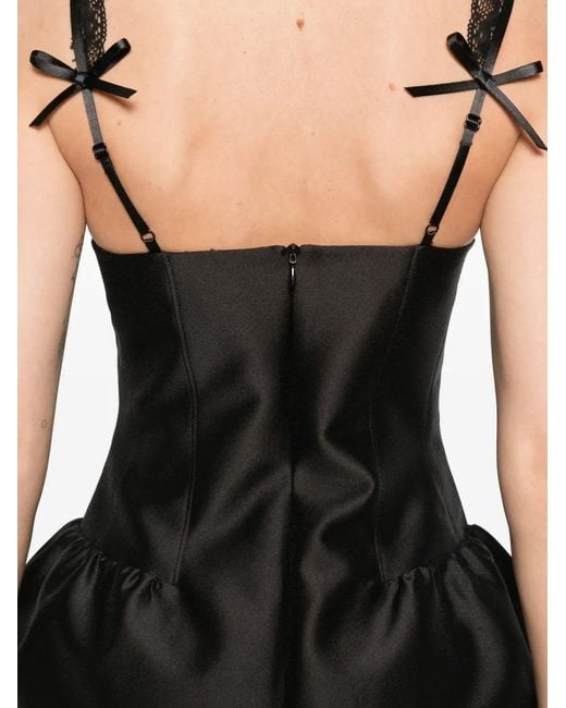 ShuShu/Tong Lace Trim Bustier Dress in Black | Lyst ShuShu/Tong Lace Trim Bustier Dress in Black | Lyst