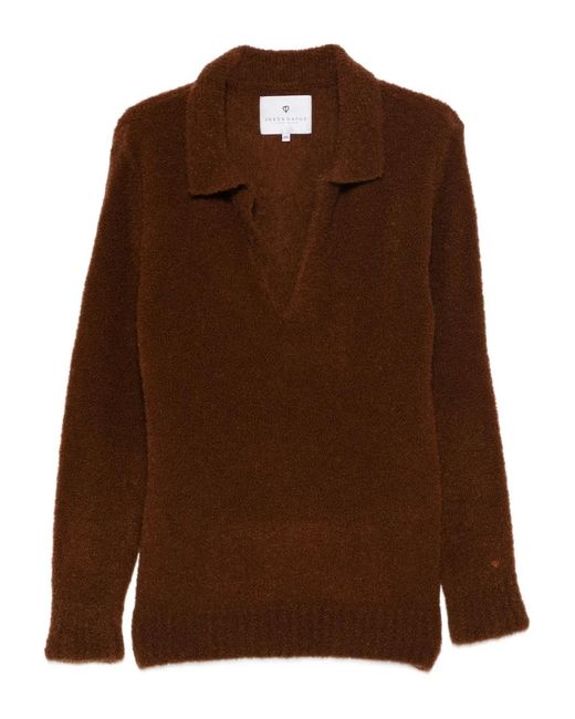 Seven Gauge Brown Bouclé Sweater