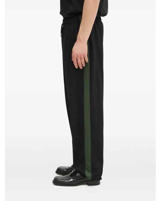 Fred Perry Black Side-Stripe Trousers for men