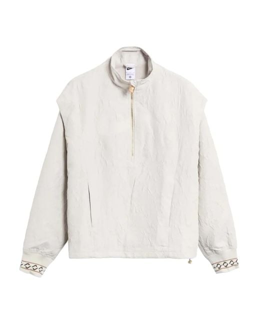 Nike Textured Panelled Jacket White