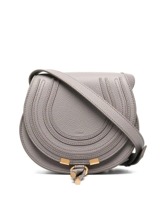 Chloé Gray Mini Saddle Handbag