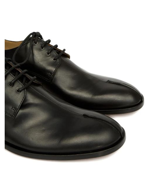 MM6 by Maison Margiela Black Lace-Up Derby Shoes for men