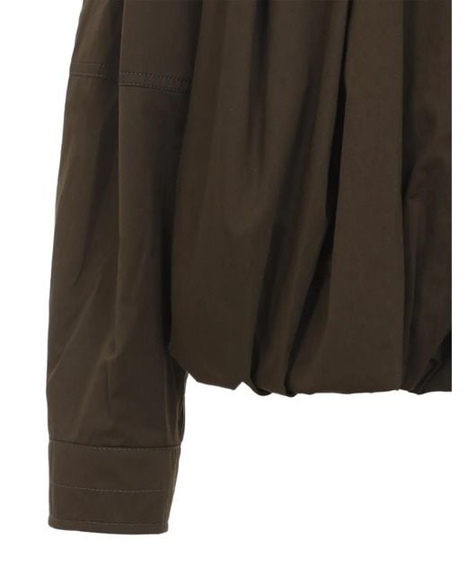 Lemaire Brown Cotton Blouson Jacket