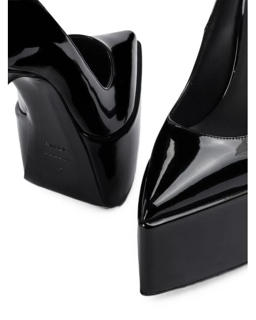Le Silla Black Lily Platform Pumps