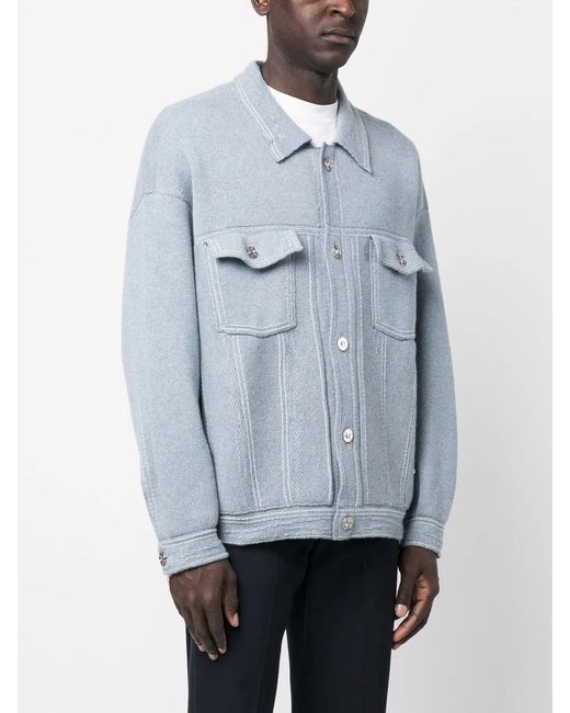 Barrie Blue Oversized Denim Jacket for men
