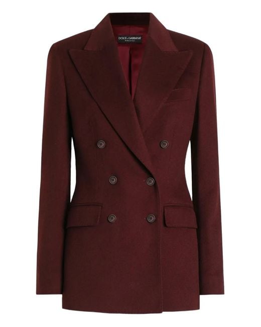 Dolce & Gabbana Purple Double-Breasted Jacket