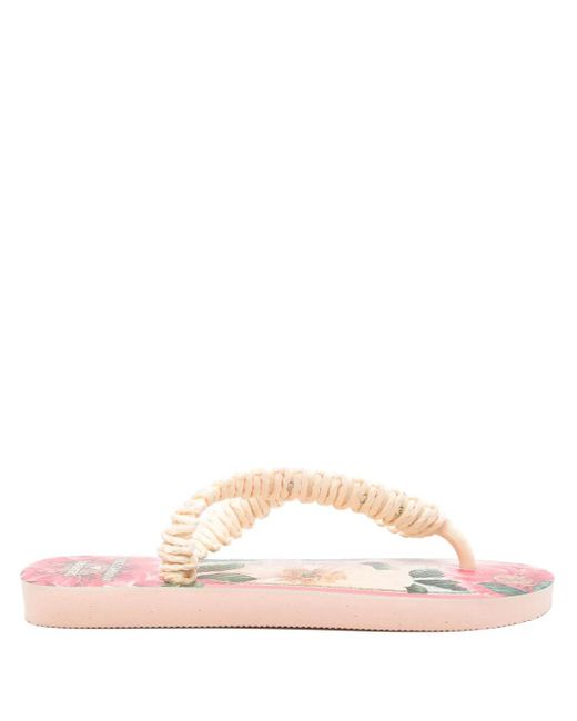 Havaianas Pink X Dolce&Gabbana Flowers Flip-Flops