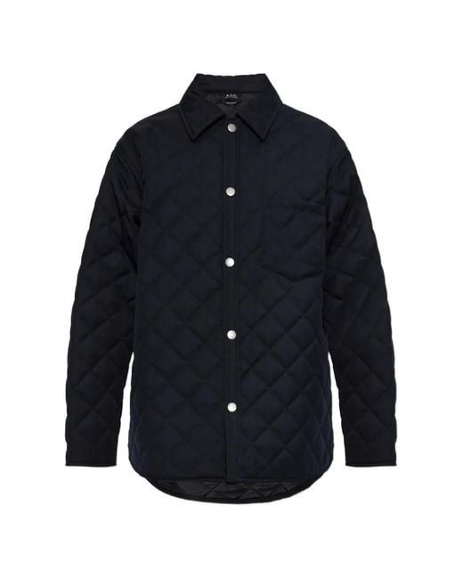 A.P.C. Blue Georges Quilted Jacket