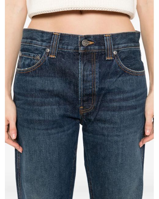 Jeans Con Design A Cinque Tasche di Khaite in Blue