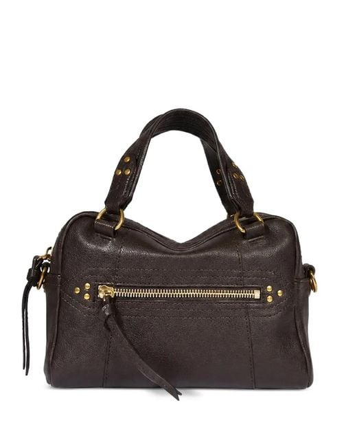 Jérôme Dreyfuss Black Lucky Bowling Zip Tote Bag