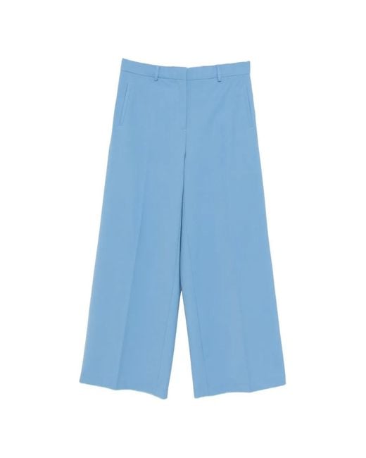 N°21 Blue Wide-Leg Trousers