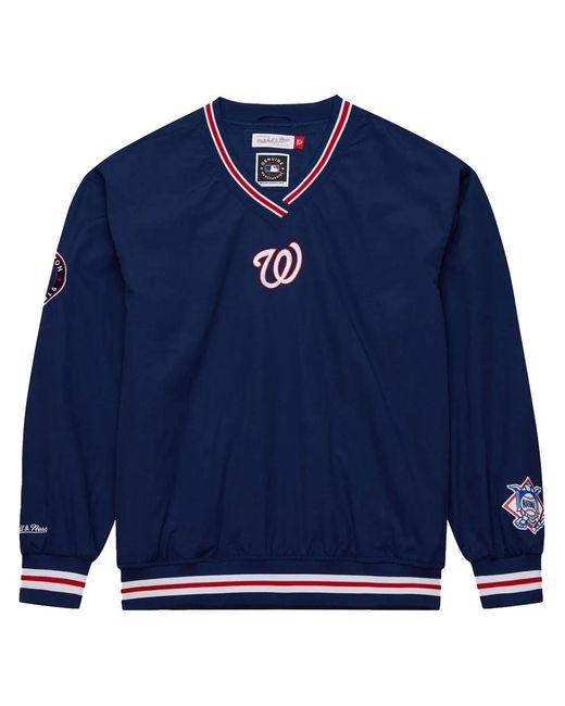 Mitchell & Ness Blue Washington Nationals Sweatshirt for men