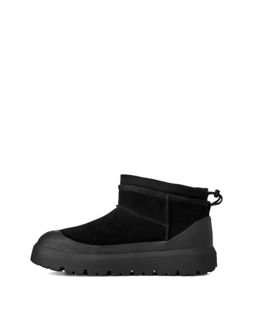 Ugg Black Platform Pull-On Boots
