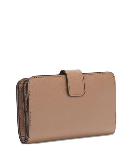 Furla Brown Medium Camelia Leather Flap Wallet